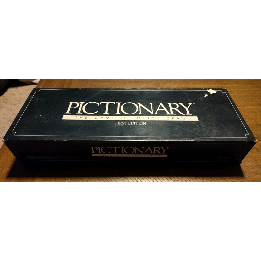 Vtg Pictionary Game 1st Edition 1985 Classic Drawing Game ~ Missing Timer